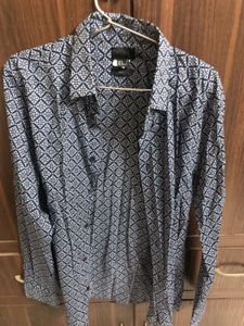 H&M Patterned Slim Fit Shirt