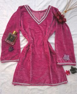 Velvet Corset Dreamy Kurti🌷