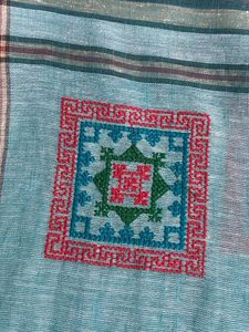 Striped Cotton Saree with Blouse