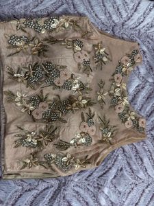 Elegant Peach Lehenga Choli Set