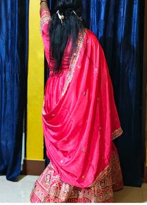 Pink Embroidered Lehenga Choli Set