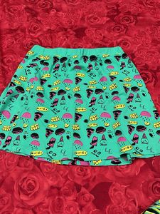 Kook N KeechFun Print Skater Skirt