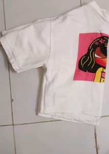 Beautiful White Korean Type Crop Top For Girls ✨😍