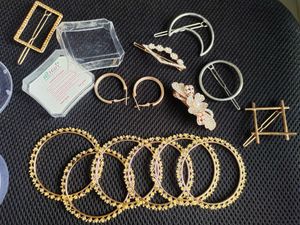 Hair Accessories Bundle( Clips, Bangles,earrings)