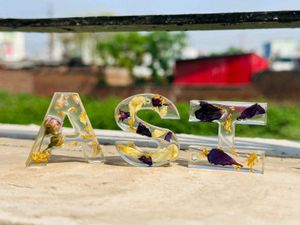 Resin alphabets Keychains