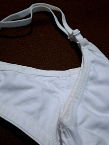 White Cotton Bra without paded