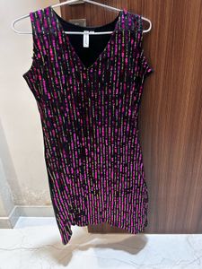 Sequins Mid Length Dress