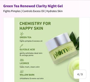 Plum Green Tea Renewed Clarity Night Gel (50 ml)