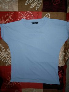 Light Blue Ribbed Tee