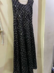 Sparkling Black Sequin Party Dress