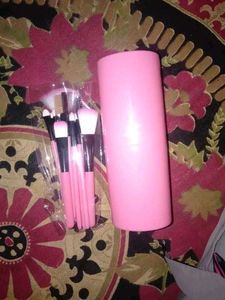 Pink Makeup Brush Set