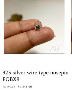 925 Original Silver Nose Pins