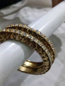 Elegant Gold Bangles - Set of 2