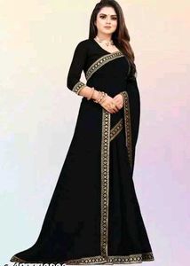 Elegant Black Saree