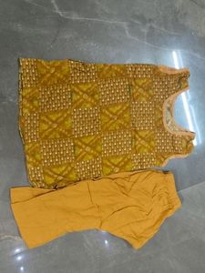 Combo Of 3  Kids Kurti And Pant Set