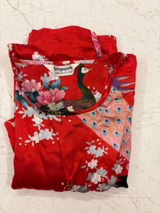 Singapore Silk Nightsuit Set Combo