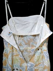 Vintage Print Mini Dress