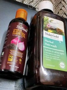 Mukti Gold Herbal Hair Wash&amp; Phillauri Hairoil
