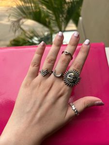 Silver Ring Stack- 5