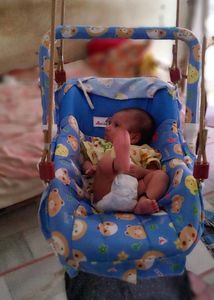 Carry Cot Cum Bouncer - 10 in 1 - Feeding Chair, B