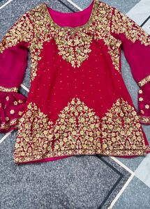 Gorgeous Pink Embroidered Kurta set
