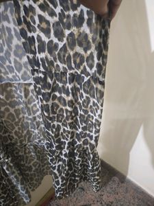 Tiger Shrug With Frill Ruffle