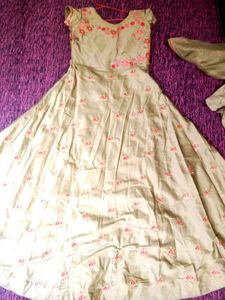 Elegant Embroidered Ethnic Gown