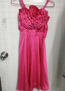 Rose Xl Size Dress 👗 Knee Length