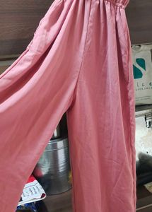 Plunging Pearl Embellished Sleeveless Jumpsuit