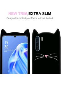 Oppo F15 Kitty Back Cover (Pack Of 2)