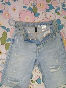H&amp;M Light Wash Denim Shorts