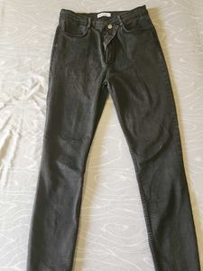 Zara Gray Denim Jeans