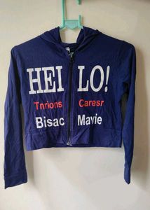 Crop Hoodie Style Top