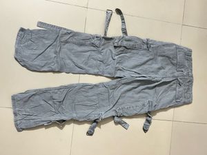 Bershka Grey Cargo Pants