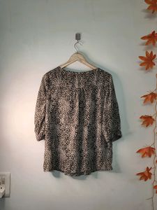 Animal Print Transperant Tops For Women