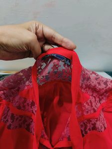 Red casual Top Shirt