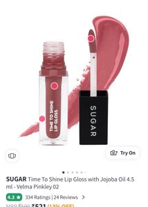 Sugar Time To Shine Lip Gloss