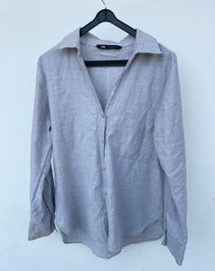 🌈ZARA Woman Light Gray Shirt