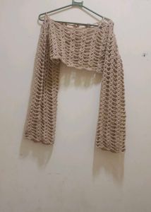 Crochet shrug sleeves