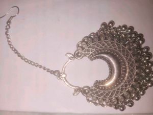 Oxidised Silver Maangtika&amp; Free Earrings