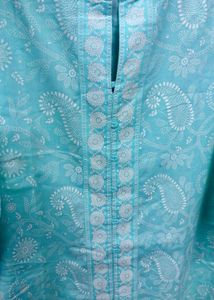 Red Embroidered Kurta