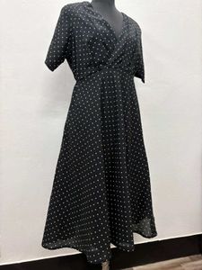 Polka Dot Black Dress