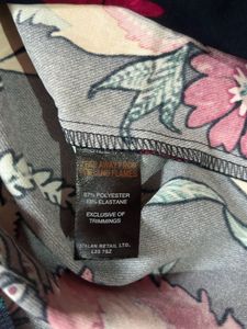 splash Floral Print Cold Shoulder Dress