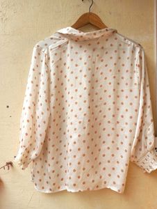 Polka Dot Wrap Up Knot Top (Women)