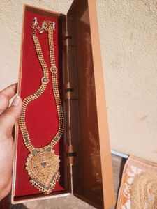 Gold Necklace with Gemstones