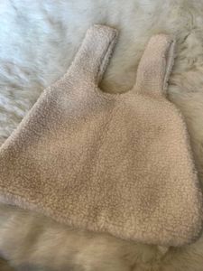 Totoro Inspired Plush Tote Bag