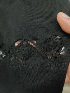 Black Lace Detail Cardigan