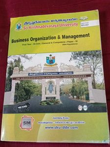 Business Organization & Management