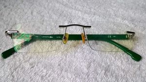 Unisex Lacoste Rimless Spectacles Frame.