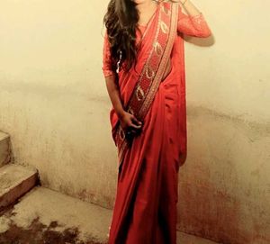 Elegant Red Saree